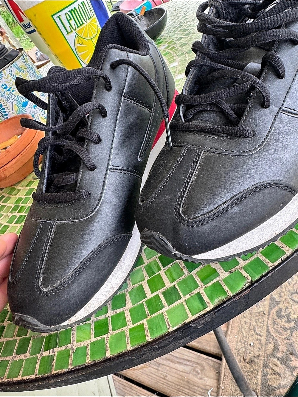 Fila mens Original Fitness Sneakers Black & Red US 11